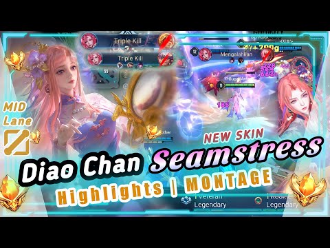 AOV : Diao Chan Seamstress | Diao Chan AoV New Skin | Diao Chan Collaboration Skin