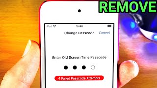 How To BYPASS & Get Rid Of Screen Time or Restrictions Passcode on any iPod Touch model!