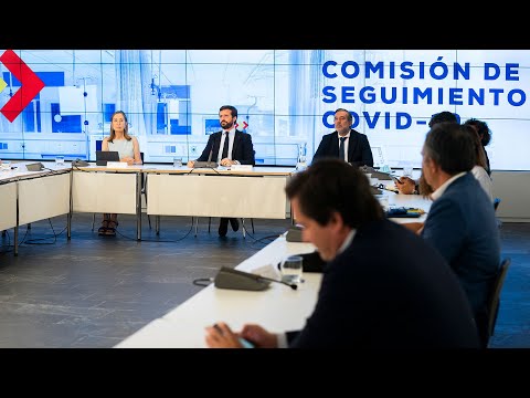 Pablo Casado interviene en la reunión de la Comisión de Seguimiento del COVID-19