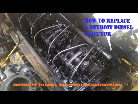 INJECTOR REPLACEMENT on Detroit Diesel 453 (Leaking Injector)
