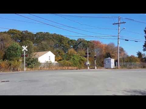 MBTA Commuter Rail, Inbound, Pleasant Street, Hanson, MA 10/18/13
