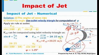 Numerical: Set 2 (Based on Moving Curved Vane) | Impact of Jet | Hydraulics and Fluid Mechanics