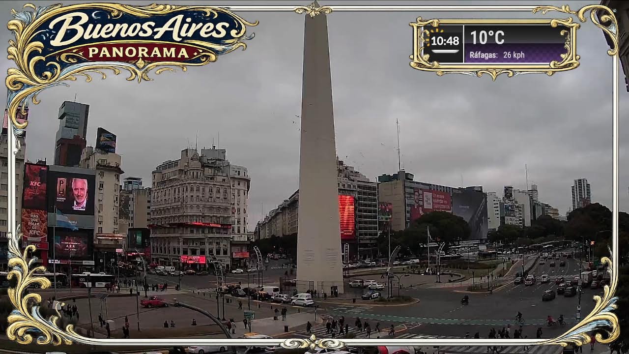 Live webcam view of Obelisco en la Plaza de la República