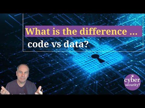 What's the difference between code vs data?