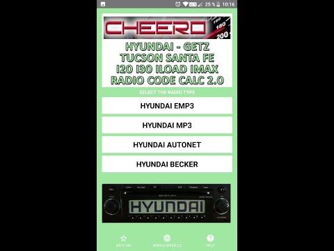 RADIO CODE for HYUNDAI SANTAFE
