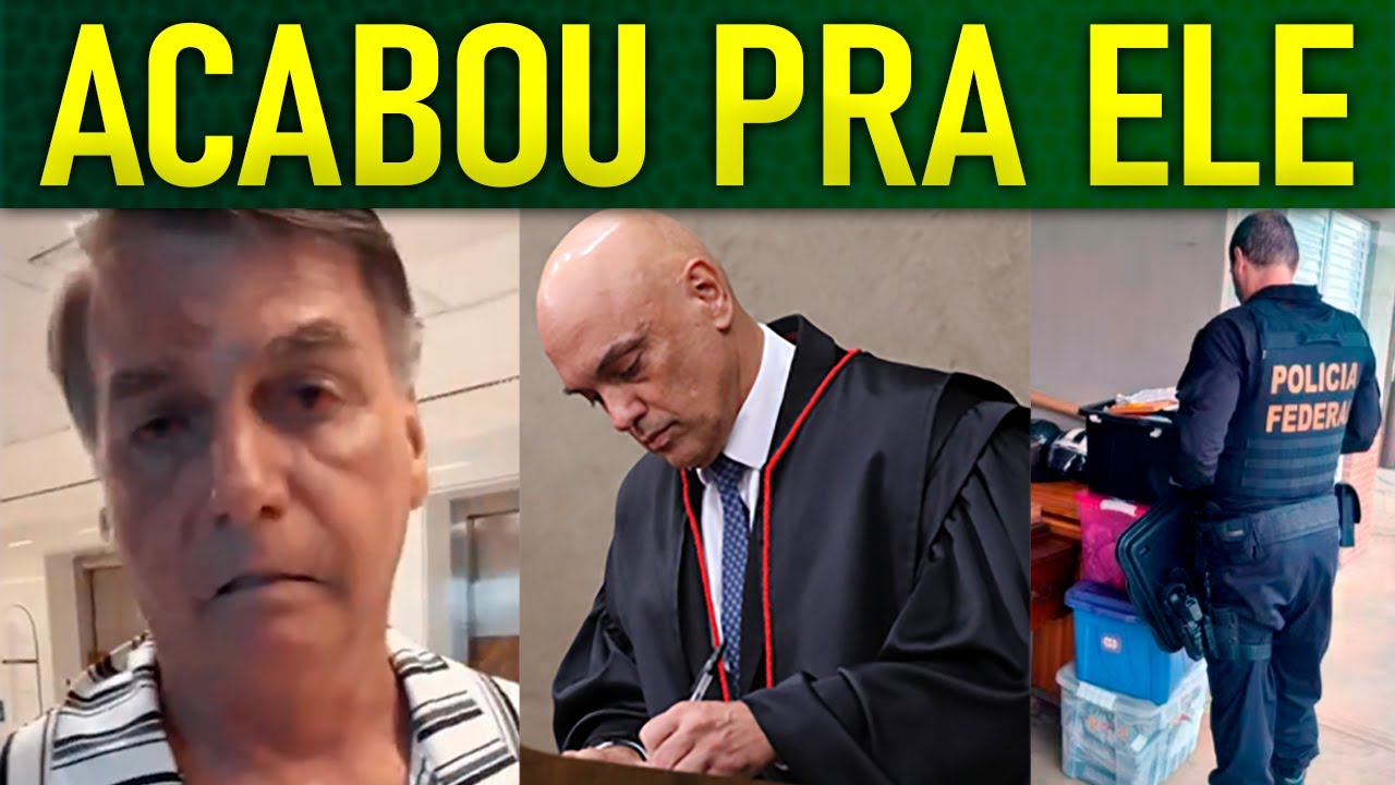 B0MBA em pleno sábado!! Julgamento CONFIRMA PRlSÃO de Bolsonaro!!! PF monitora FUGA!!!