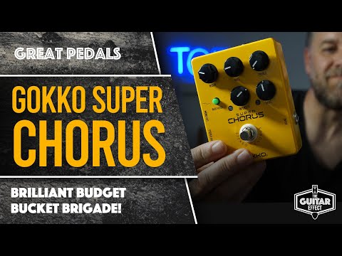 Gokko Super Chorus. A really great, all analog, stereo chorus pedal.