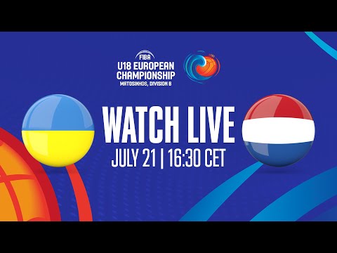 Ukraine v Netherlands | Full Basketball Game | FIBA U18 European Championship 2023 - Division B