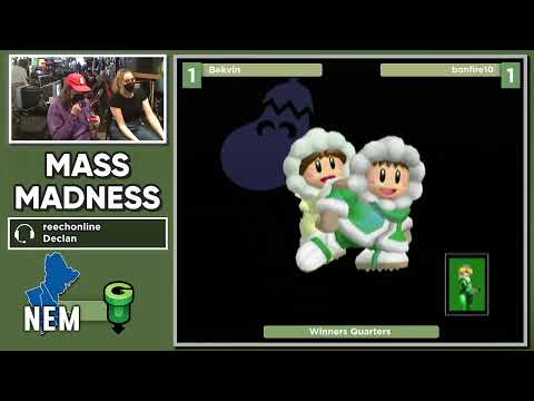 Mass Madness 39 SSBM - Bekvin (Ice Climbers) vs. bonfire10 (Sheik) - Melee WQF