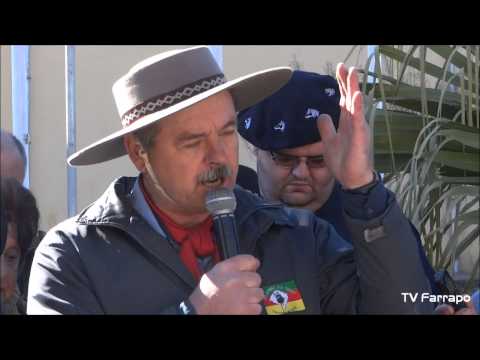 Chegada da Chama Crioula em Caçapava do Sul