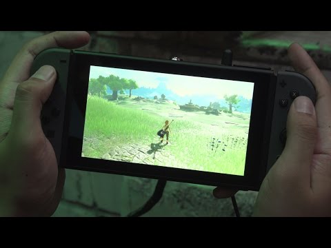 10 Minutes of The Legend Zelda: Breath of the Wild in Handheld Mode Video