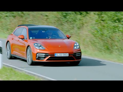 Porsche Panamera Turbo S 2022 On The Road AWESOME Exhaust 630 Bhp Sport Turismo Papaya Red