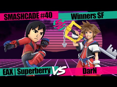 Smashcade #40: Winners SF - Superberry (Mii Brawler) VS DarN (Sora)