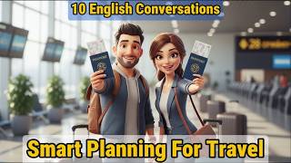 10 Real - life Dialogues for Travel Planning | Easy English conversations for beginners (A1-A2)