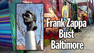 Frank Zappa Bust Baltimore birthplace of Frank Zappa in Maryland Highlandtown Baltimore City