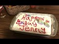 HAPPY BIRTHDAY JENNY! Celebrating with dinner and ice cream cake…#createwithlinda
