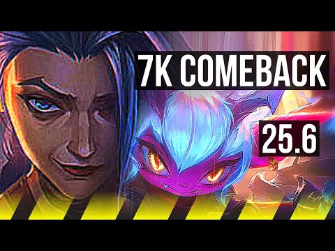 JINX & Zoe vs TRISTANA & Pyke (ADC) | Comeback, Quadra, Godlike, 15/5/10 | KR Master | 25.6