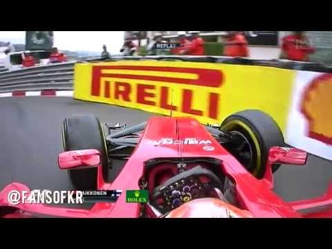 Kimi Raikkonen / Kevin Magnussen incident // Monaco 2014 [HD]
