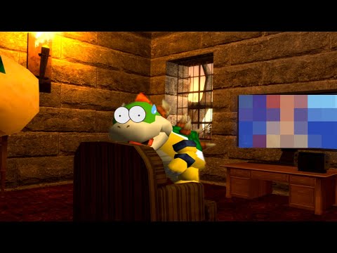 Bowser catches Bowser Jr.