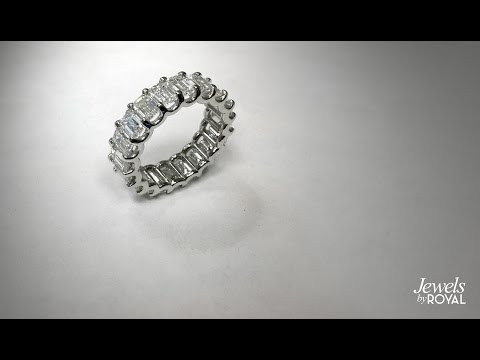 5.00ctw Emerald Cut Diamond Eternity Band