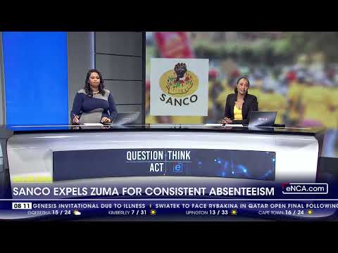 Sanco expels Zuma for consistent absenteeism