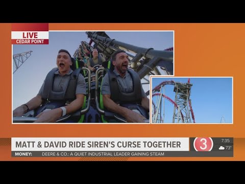 Siren’s Curse POV video: 3News' Matt Wintz and David Greenberg ride Cedar Point’s new coaster
