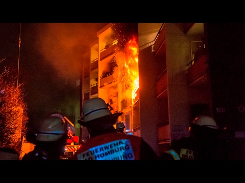 Brand in Asylbewerberheim: Vier Verletzte in Bad Homburg