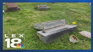 2 juveniles charged in Kentucky cemetery vandalism