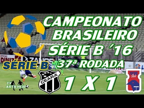 [Série B '16] 37ª Rodada | Ceará SC 1 X 1 Paraná Clube | TV ARTILHEIRO