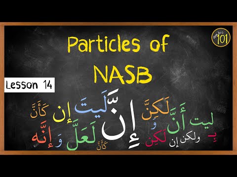 What are particles of Nasb in Arabic | Lesson 14 | Arabic101