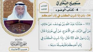 [172] حديث: إذا شرب الكلب في إناء أحدكم فليغسله سبعًا [باب الماء الذي يغسل به شعر الإنسان]