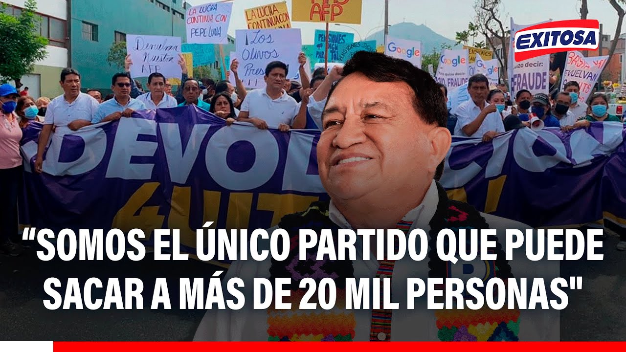 🔴🔵 José Luna Gálvez: "Somos el único partido que puede sacar a la calle a más de 20 mil personas"