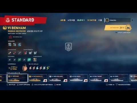 World of Warships: Legends Benham gameplay