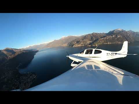 20231216 - Milano Bresso - Lago di Como - Cirrus SR20 - Volo Aviazione Generale Aeroclub Milano