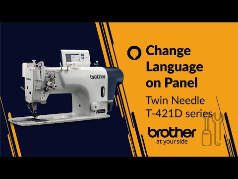 HOW TO Select Language on Panel [Brother Twin Needle Sewing Machine]