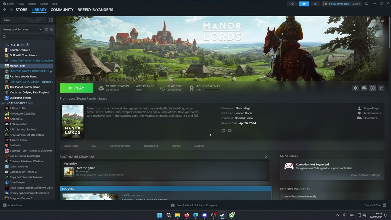 Can I Play Manor Lords Online / Co-Op? Does it have Multiplayer Mode?