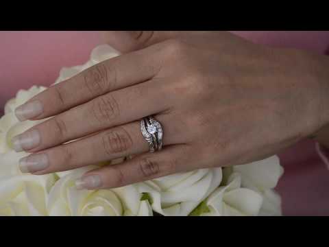 0.22 Ct. Infinity Bypass Ring Guard - TwoBirch TB-GUARD-0117-WG-D