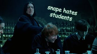 snape hating students for 3 minutes straight video