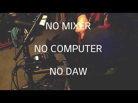 Yamaha PSS-A50, Zoom G1on, Zoom G1 Four, Korg Kaossilator 2, Portable Busking Idea Rig. "PETRA SKY"