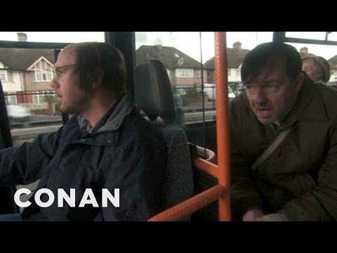 Ricky Gervais On His Elderly "Derek" Co-Stars | CONAN on TBS