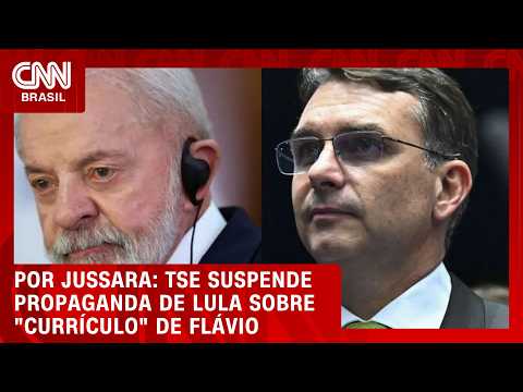 TSE suspende propaganda de Lula sobre “currículo” de Flávio Bolsonaro | CNN PRIME TIME