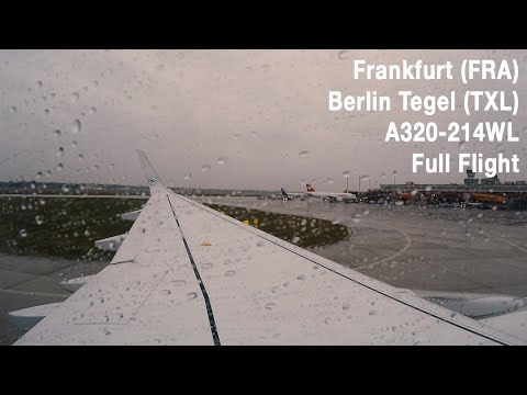 Voo Lufthansa LH186 | Voo completo | Frankfurt - Berlim Tegel | A320WL