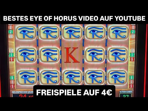 Bestes Eye of Horus Video auf YouTube 🤑 Mega Freispiele 4€ Jackpot geknackt Spielothek