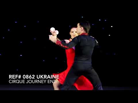 Duo Ball Juggling Act (Ref#0862 Ukraine)