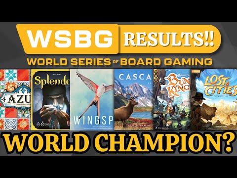 World Series of Board Gaming - MY RESULTS!!!
