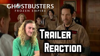 Ghostbusters: Frozen Empire official trailer REACTION // Paul Rudd, McKenna Grace
