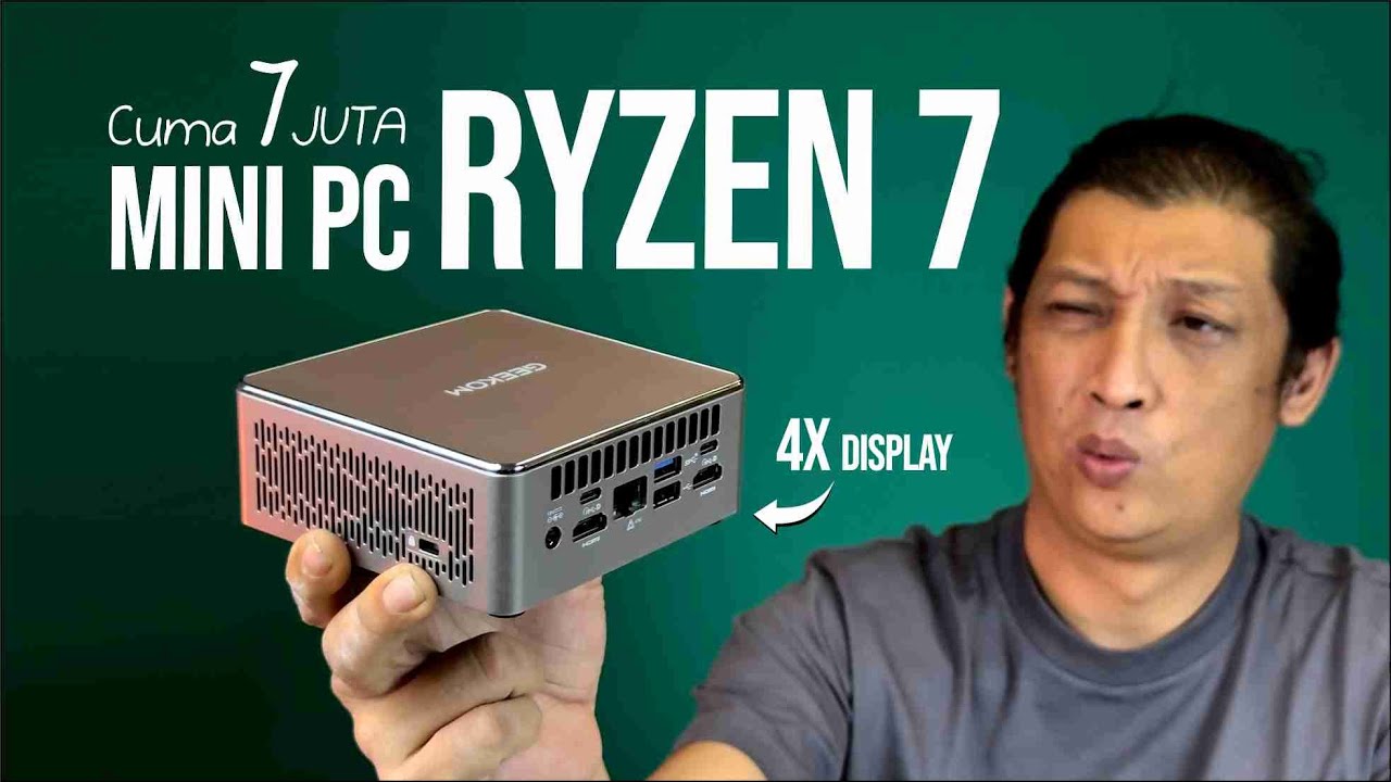 SOLUSI GAMING HARGA MIRING !!!!  support 4 display + 3 Storage |  Ft GEEKOM “A5 R7 5825U”