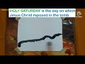 BLACK SATURDAY SCENERY HOLY SATURDAY STATUS WHATSAPP STATUS HOLY WEEK 2021