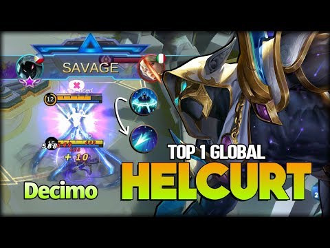 SAVAGE Silent King!! Helcurt 91.6% Win Rate! Decimo Top 1 Global Helcurt - Mobile Legends