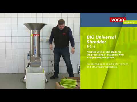 voran BIO Universal Shredder BG -Shredding of green salad